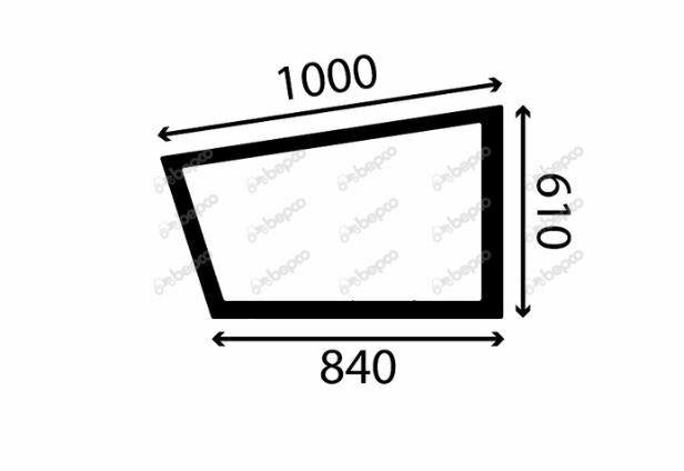 for, Caterpillar TH-C LOWER DOOR WINDOW LEFT - FLAT - NON-TINTED