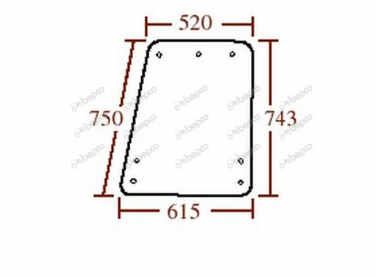for, Ford Q Cab OPENING SIDE WINDOW FLAT - NON  TINTED