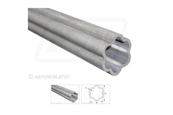 PTO SHAFT STAR PROFILE TUBE 1M 61 X 47mm