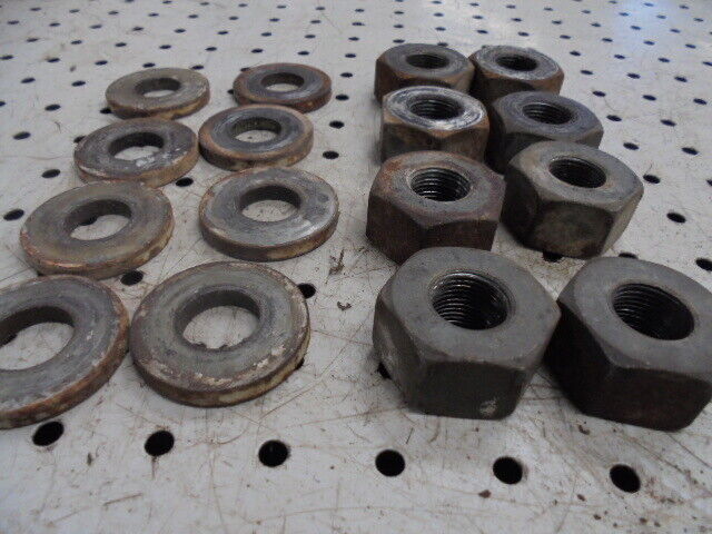 for, Ford 5030 Rear Wheel Nuts and Washers - Set of 8 - Good Condition
