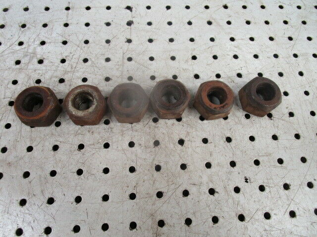 for, Ford 4000,4600 Rear Wheel Nuts Set of 6 in Good Condition