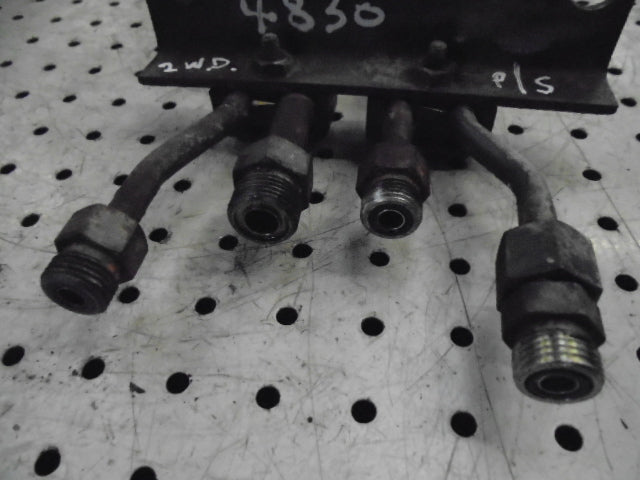 Ford New Holland 4830 2wd Power Steering Steel Pipes Along Side Engine
