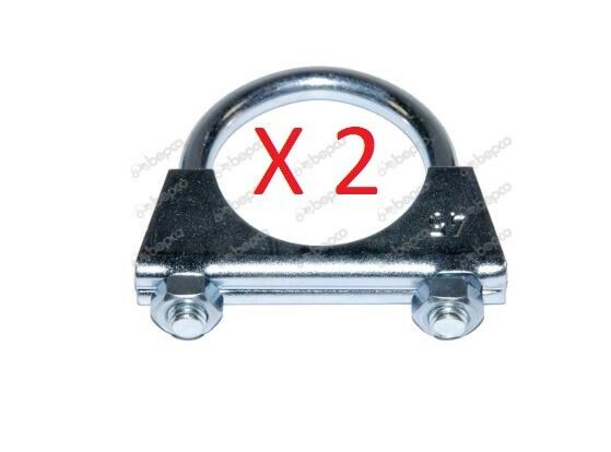 EXHAUST CLAMP Ø 58 MM PAIR