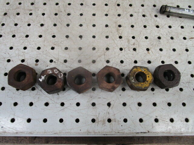 for, Ford 4000,4600 Rear Wheel Nuts Set of 6 in Good Condition