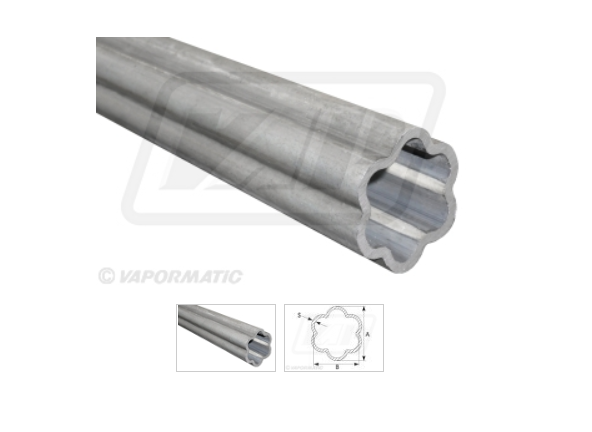 PTO SHAFT STAR PROFILE TUBE 3M OUTER
