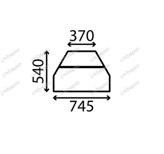 For JCB TELEHANDLER ROOF WINDOW GLASS 520 525