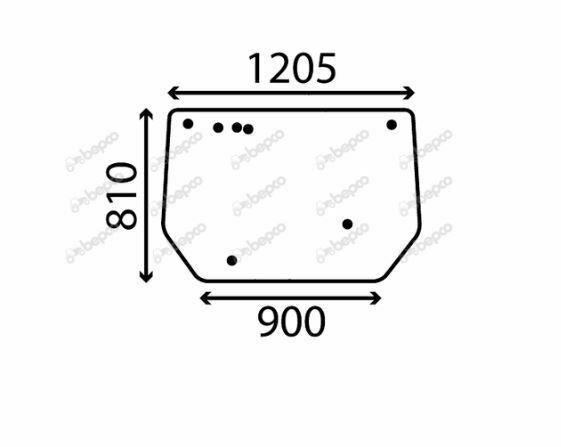 for, Zetor 7000, 8000, 9000, 10000 REAR WINDOW FLAT - NON-TINTED ...