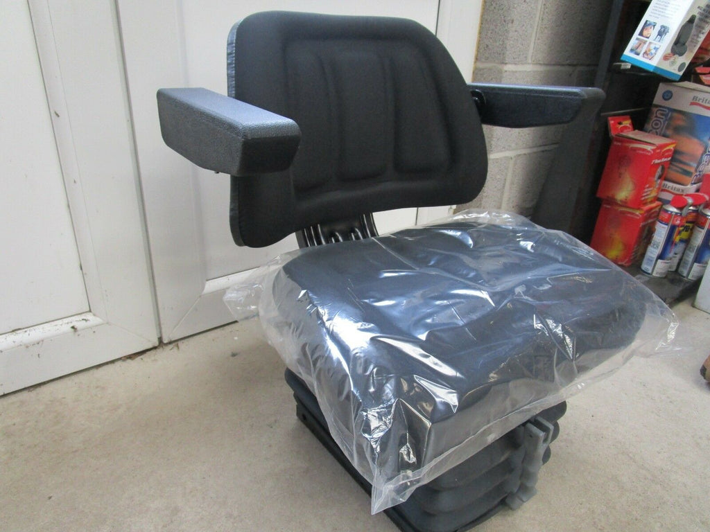 Mechanical Suspension Tractor Seat With Foldable Armrests