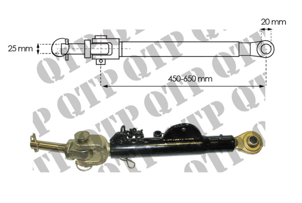 For, FORD NEW HOLLAND TM, 60'S & FIAT M & WINNER HEAVY DUTY STABILISER 430mm Long Cat 1