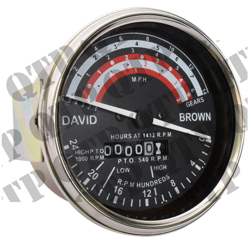 For David Brown MPH Rev Counter Clock