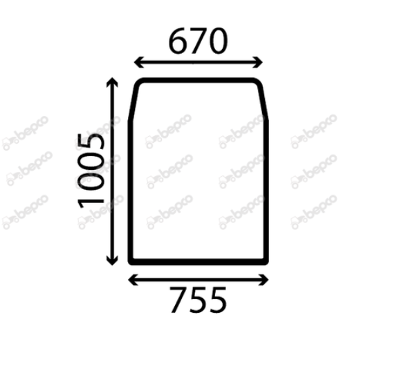 For JCB TELEHANDLER WINDSCREEN 520 525