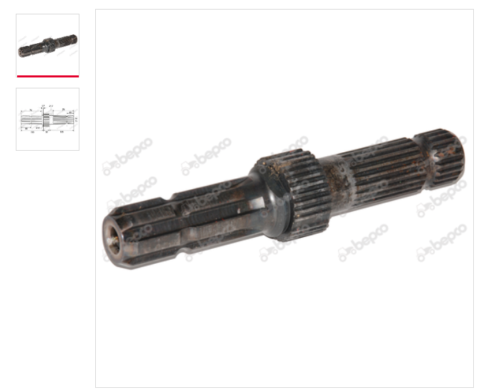 For JOHN DEERE 6000 6005 6010 6020 7000 7005 7010 7020 PTO SHAFT 6 Spline