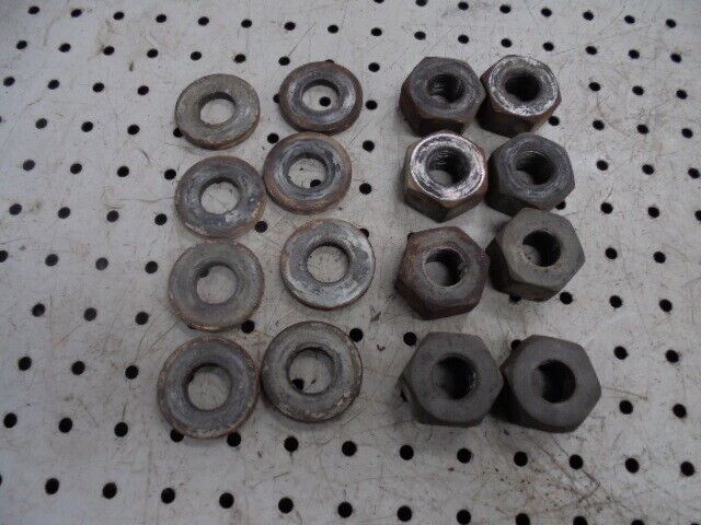 for, Ford 5030 Rear Wheel Nuts and Washers - Set of 8 - Good Condition