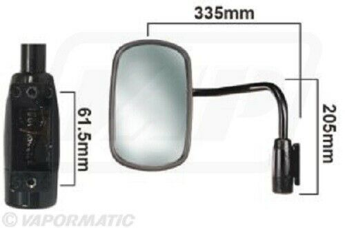 Ford New Holland/Fiat LH Convex Mirror Assembly