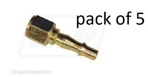 MALE QUICK RELEASE AIR LINE COUPLING 1/4" BSP PACK OF 5