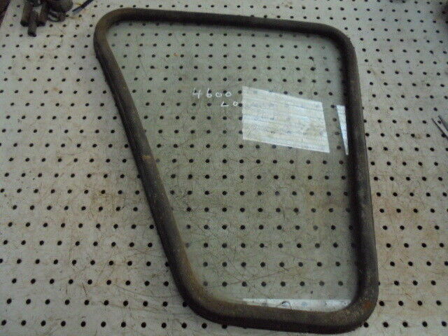 for, Ford 4600 - 7610 Q Cab LH Lower Door Glass & Rubber Seal - Good Condition