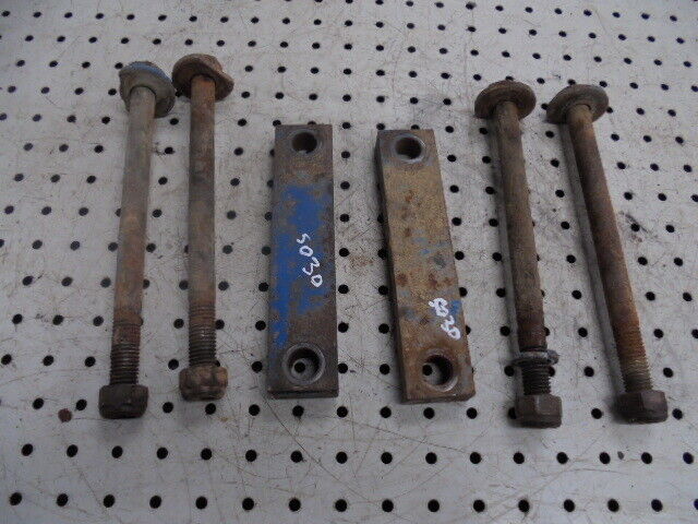 for, Ford 5030 Cab Rear Mounting Bolts & Plates in Good Condition