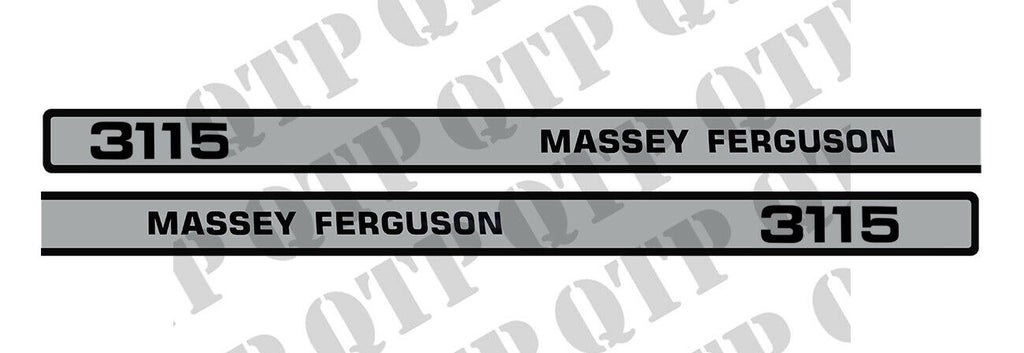 Massey Ferguson 3115 Bonnet Decal Kit