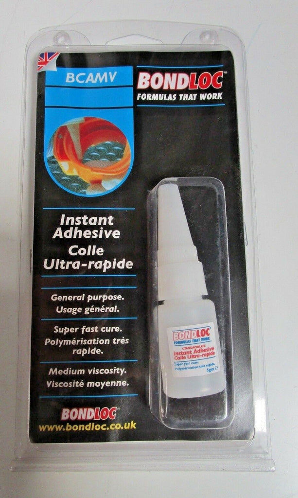 General Purpose Superglue. Medium Strength, Quick Cure. 5g