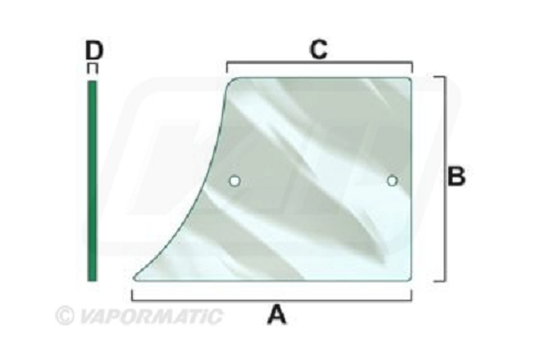 John Deere Cab Door Lower Glass LH or RH