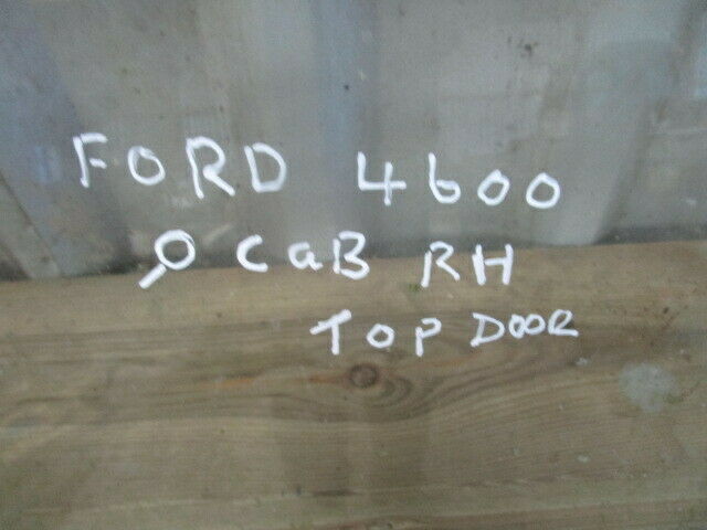 for, Ford 4600-7610 Q Cab RH Top Door Glass & Rubber Seal in Good Condition
