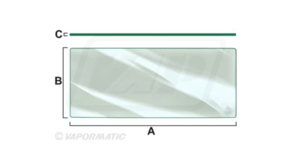 For CASE IHC 5100 5200 LOWER REAR GLASS