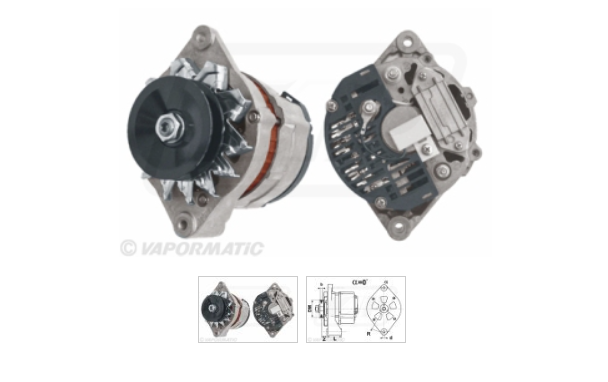 For JOHN DEERE ALTERNATOR 14V 55A