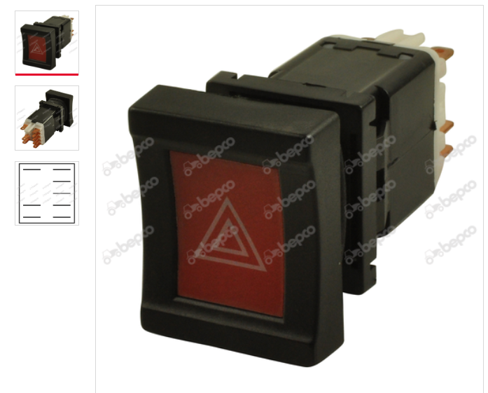 For MASSEY FERGUSON HAZARD WARNING SWITCH