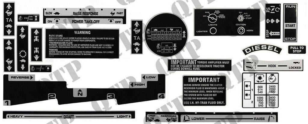 International 74 Series Decal Kit