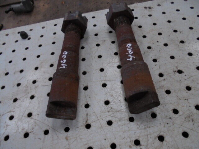 for, Ford 4600 Hydraulic Arm Retaining Pins & Nuts PAIR in Good Condition